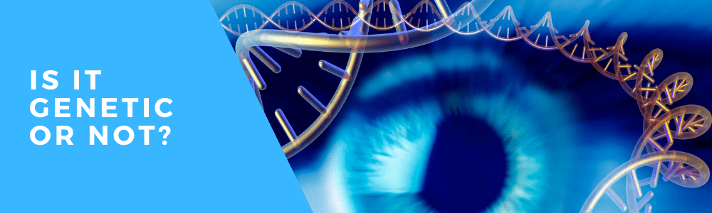eye with dna around it feature image for is dna genetic