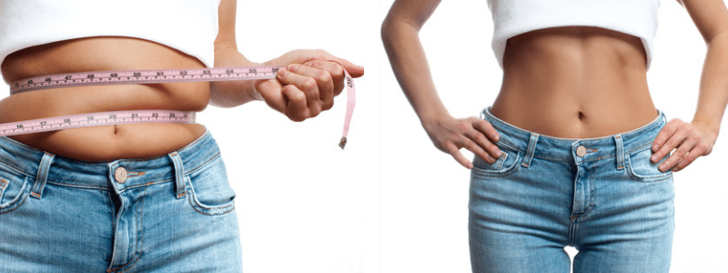 overweight to thin girls